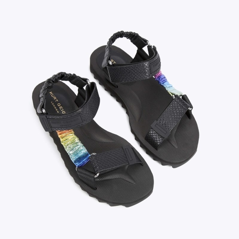 Kurt Geiger London Orion Men's Sandals Black | Malaysia SI02-069