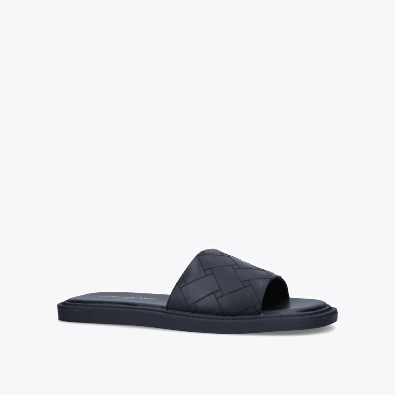 Kurt Geiger London Oscar Men's Slides Black | Malaysia YM90-608