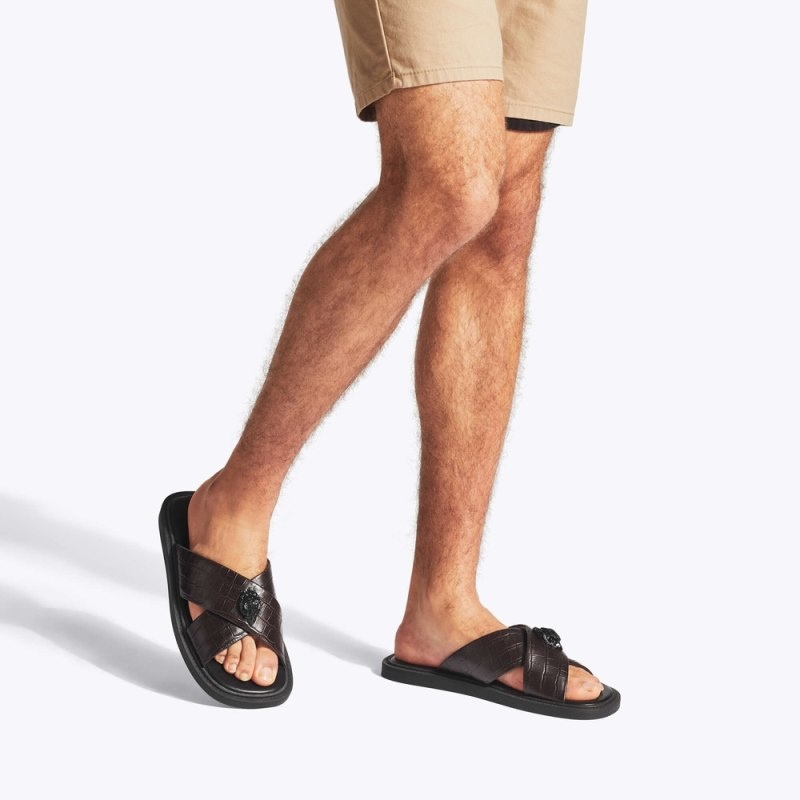 Kurt Geiger London Owen Men's Sandals Brown | Malaysia MT53-408