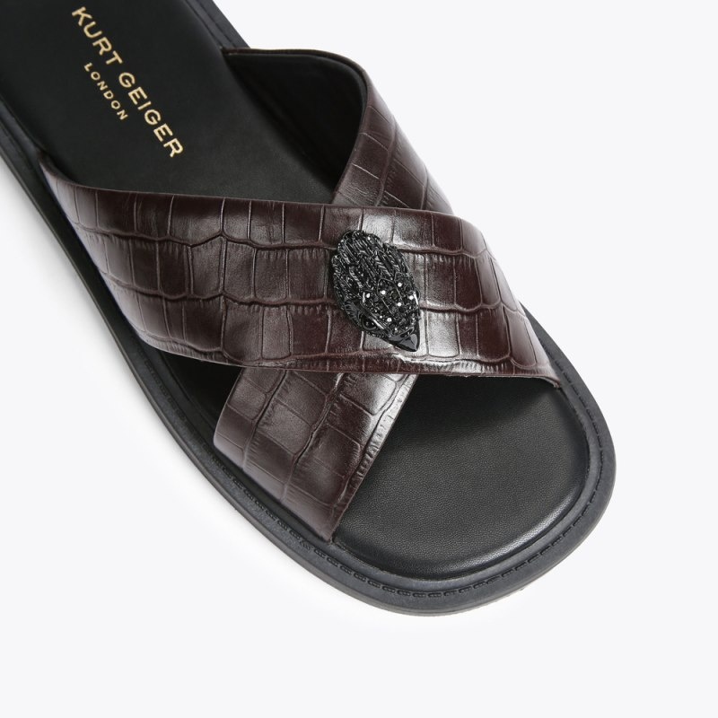 Kurt Geiger London Owen Men's Sandals Brown | Malaysia MT53-408