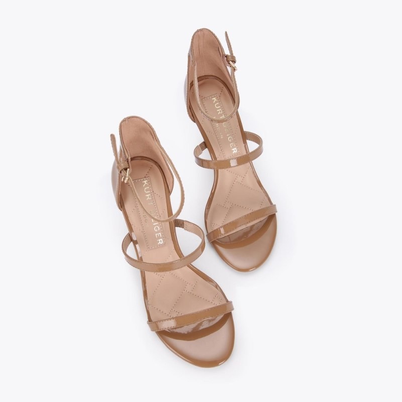 Kurt Geiger London Park Lane Women's Heels Camel | Malaysia AK16-241