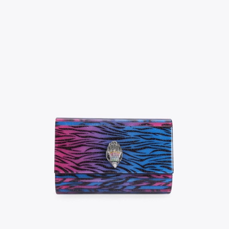 Kurt Geiger London Party Eagle Women\'s Clutches Fushia | Malaysia VA49-827