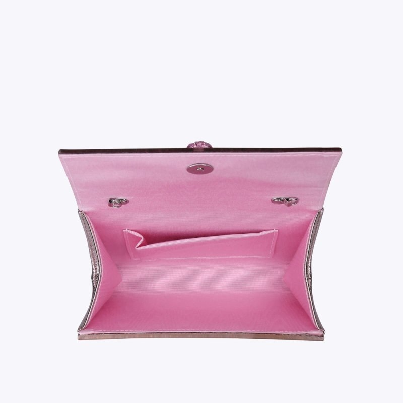 Kurt Geiger London Party Eagle Drench Women's Clutches Pink | Malaysia ZK11-632