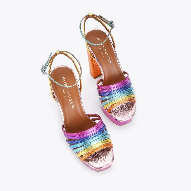 Kurt Geiger London Pierra Platform Women's Heels Multicolor | Malaysia NJ22-681