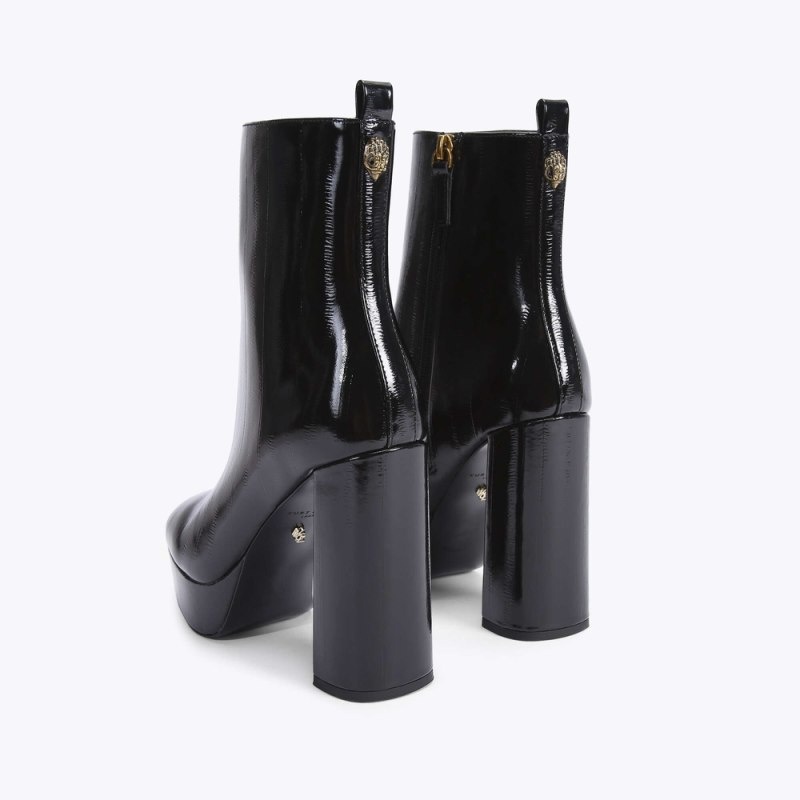 Kurt Geiger London Pierra Platformie Women's Heeled Boots Black | Malaysia GM56-928