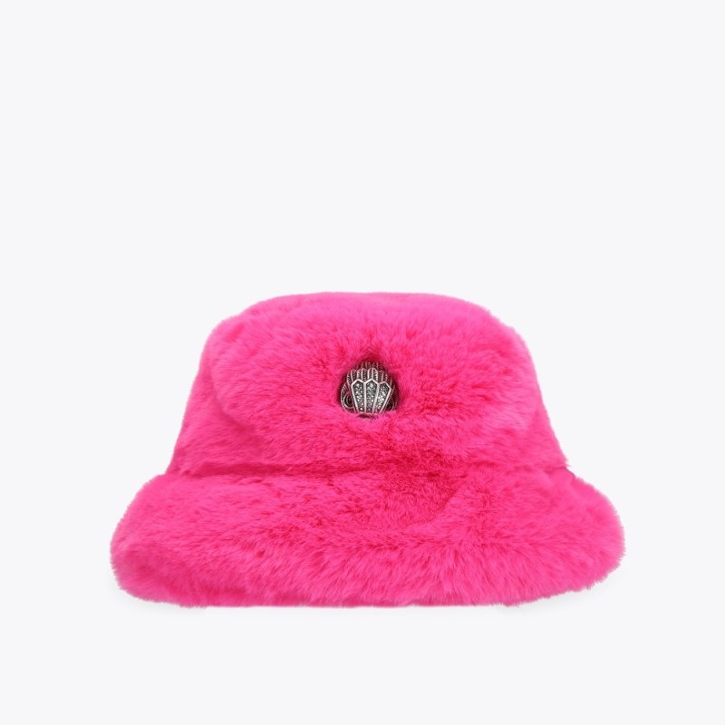 Kurt Geiger London Poppy Bucket Women\'s Hats Fushia | Malaysia NZ65-442