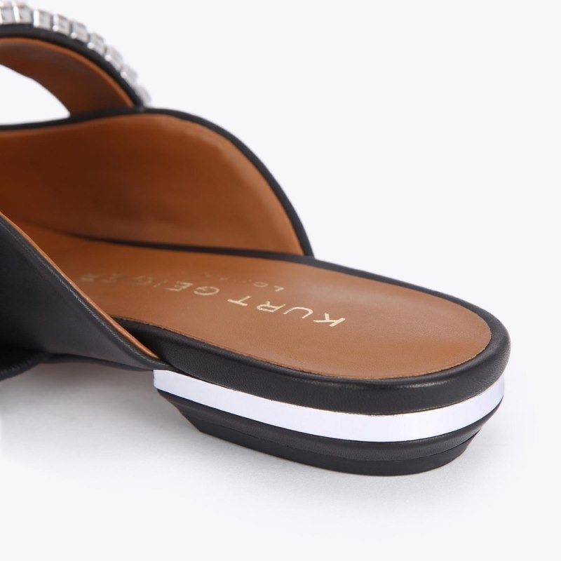 Kurt Geiger London Princley Mule Women's Flat Shoes Black | Malaysia FM98-856