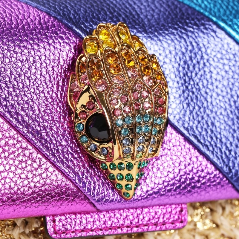 Kurt Geiger London Raffia Kensington Women's Shoulder Bags Multicolor | Malaysia AX03-879