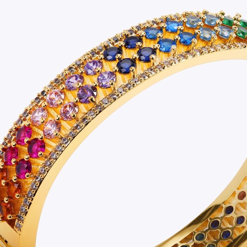 Kurt Geiger London Rainbow Mesh Bangle Women's Jewelry Multicolor | Malaysia MX93-206