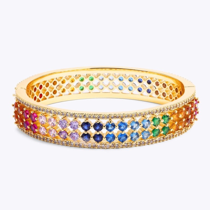 Kurt Geiger London Rainbow Mesh Bangle Women\'s Jewelry Multicolor | Malaysia MX93-206