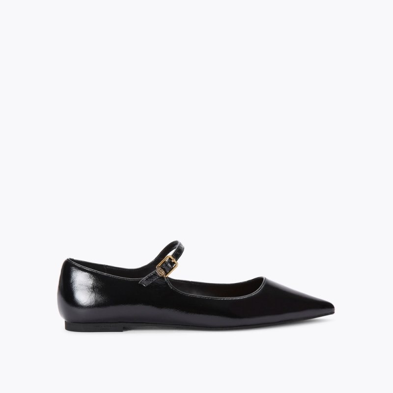 Kurt Geiger London Regent Mary Jane Women\'s Flat Shoes Black | Malaysia KI00-920