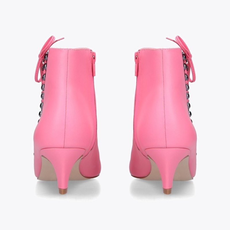 Kurt Geiger London Rita Women's Heeled Boots Pink | Malaysia PE11-610