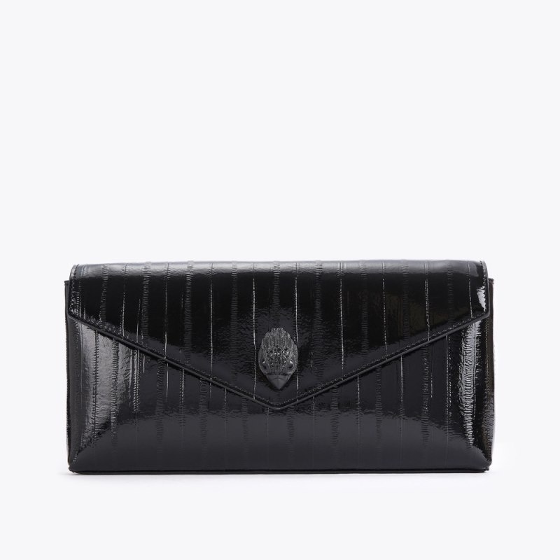 Kurt Geiger London Shoreditch Envelope Women\'s Clutches Black | Malaysia IO07-897