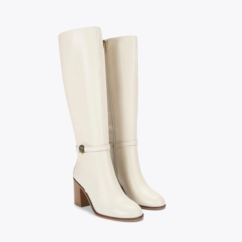 Kurt Geiger London Shoreditch Women's Heeled Boots White | Malaysia FI17-093