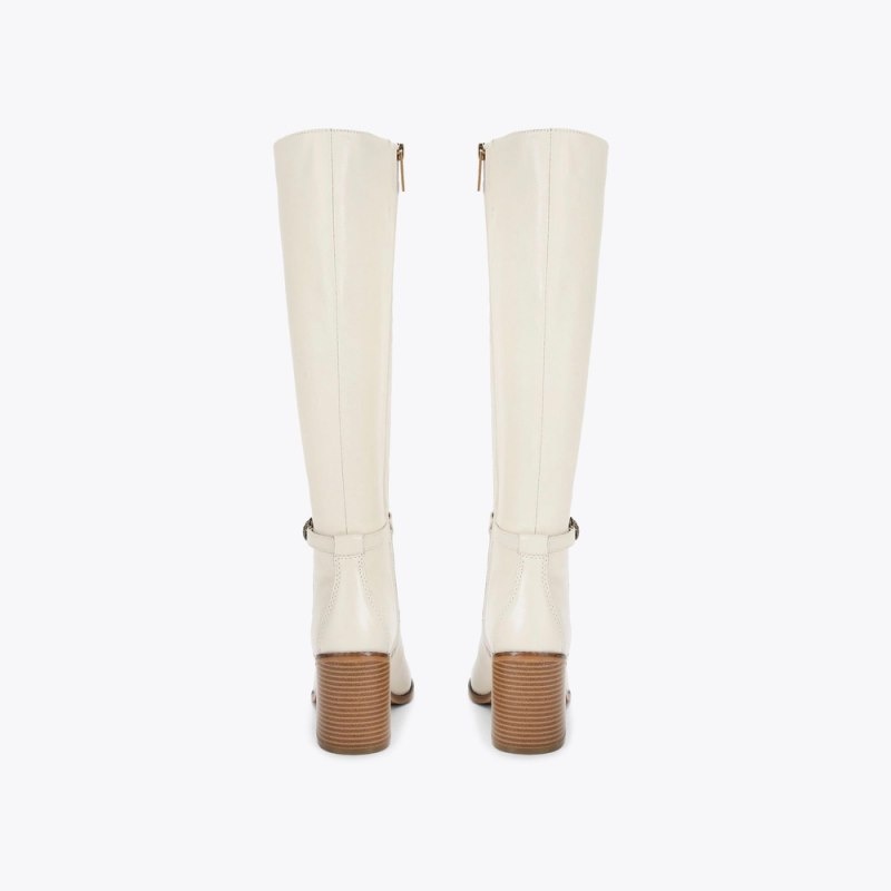 Kurt Geiger London Shoreditch Women's Heeled Boots White | Malaysia FI17-093