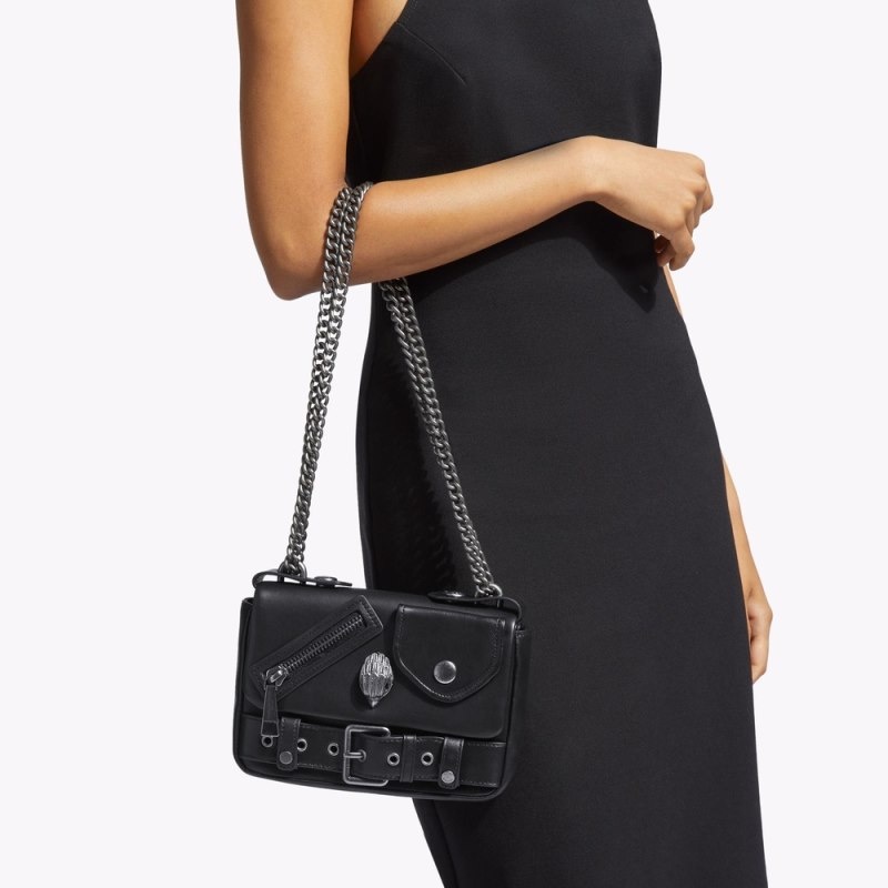 Kurt Geiger London Small Hackney Women's Crossbody Bags Black | Malaysia FL26-775