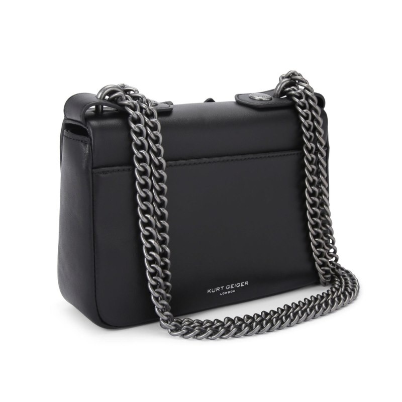 Kurt Geiger London Small Hackney Women's Crossbody Bags Black | Malaysia FL26-775