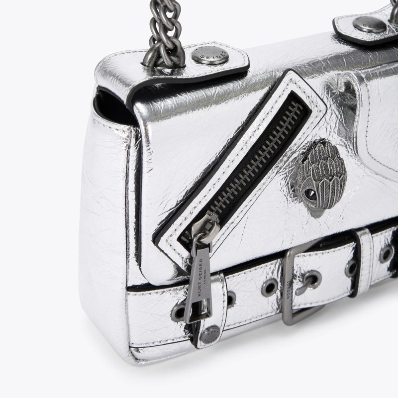 Kurt Geiger London Small Hackney Women's Mini Bags Silver | Malaysia XF55-823