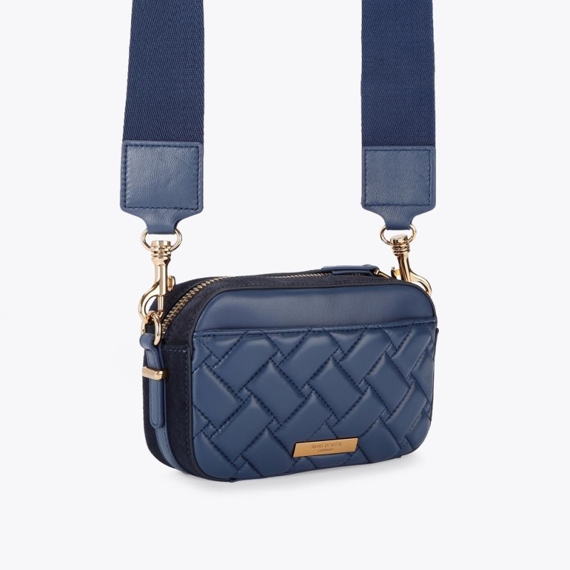 Kurt Geiger London Small Kensington Women's Camera Bags Dark Blue | Malaysia JU17-128