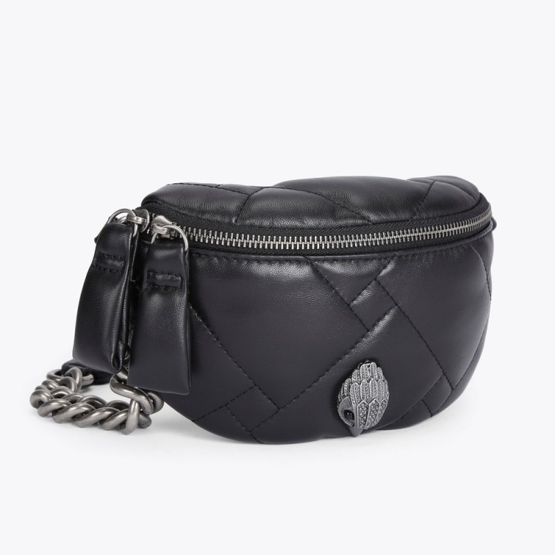 Kurt Geiger London Small Kensington Women's Belt Bags Black | Malaysia HO72-064