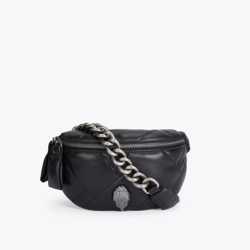 Kurt Geiger London Small Kensington Women\'s Belt Bags Black | Malaysia HO72-064