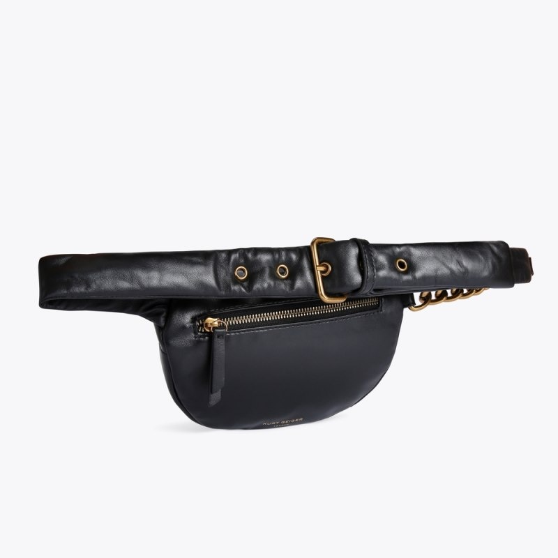 Kurt Geiger London Small Kensington Beltbag Women's Mini Bags Black | Malaysia AJ36-562