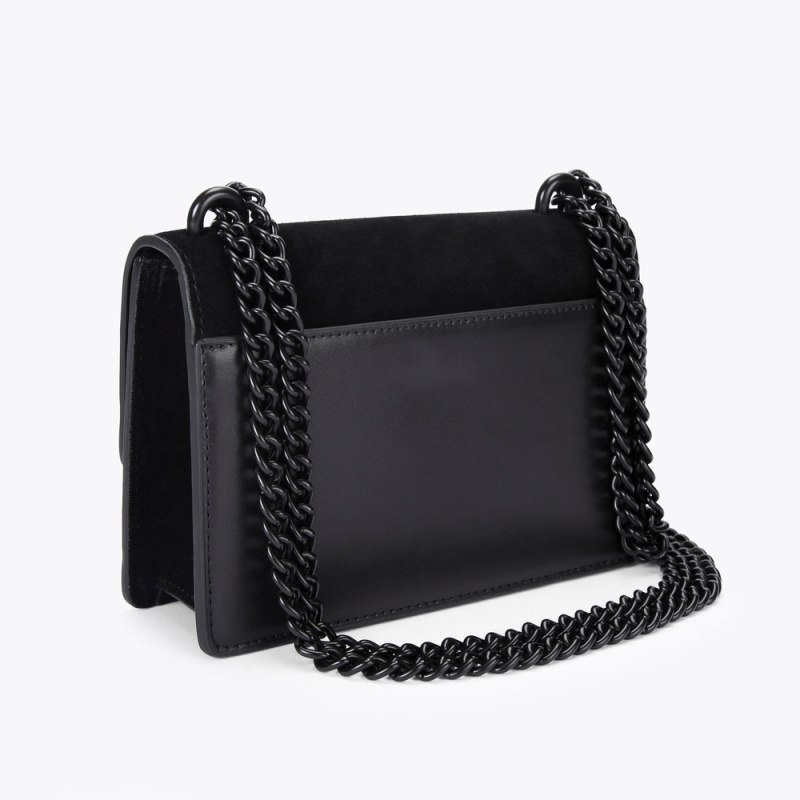 Kurt Geiger London Small Leather Shoreditch Women's Crossbody Bags Black | Malaysia OQ88-315