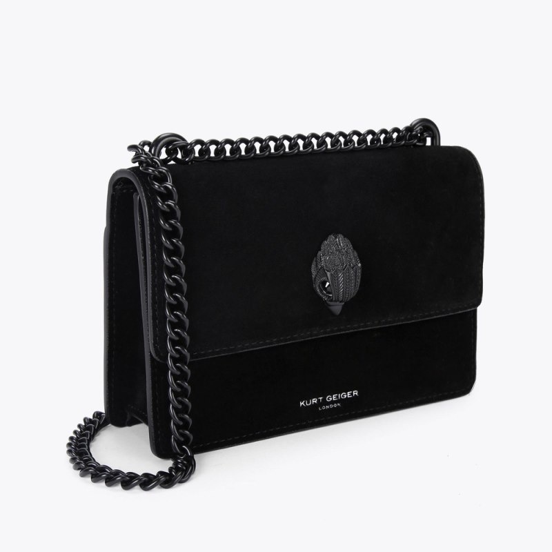 Kurt Geiger London Small Leather Shoreditch Women's Mini Bags Black | Malaysia QY17-523