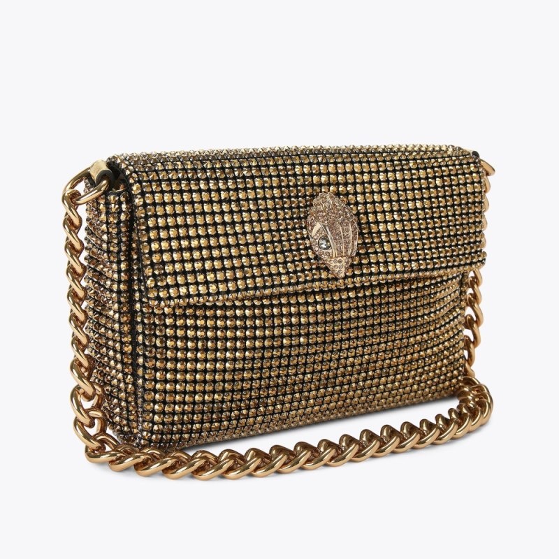 Kurt Geiger London Small Party Bag Women's Crossbody Bags Gold | Malaysia BN17-295