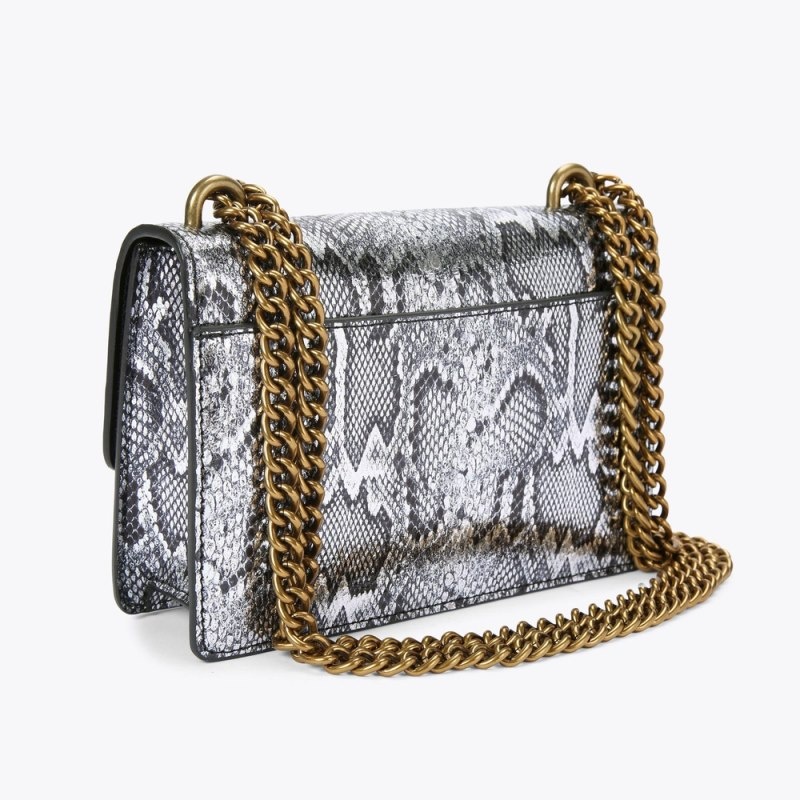 Kurt Geiger London Small Printed Shoreditch Women's Crossbody Bags Silver | Malaysia PH36-041