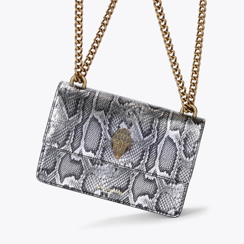 Kurt Geiger London Small Printed Shoreditch Women's Crossbody Bags Silver | Malaysia PH36-041