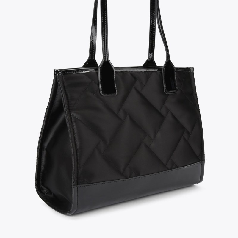 Kurt Geiger London Small Recycled Drench Shopper Women's Tote Bags Black | Malaysia RY64-178