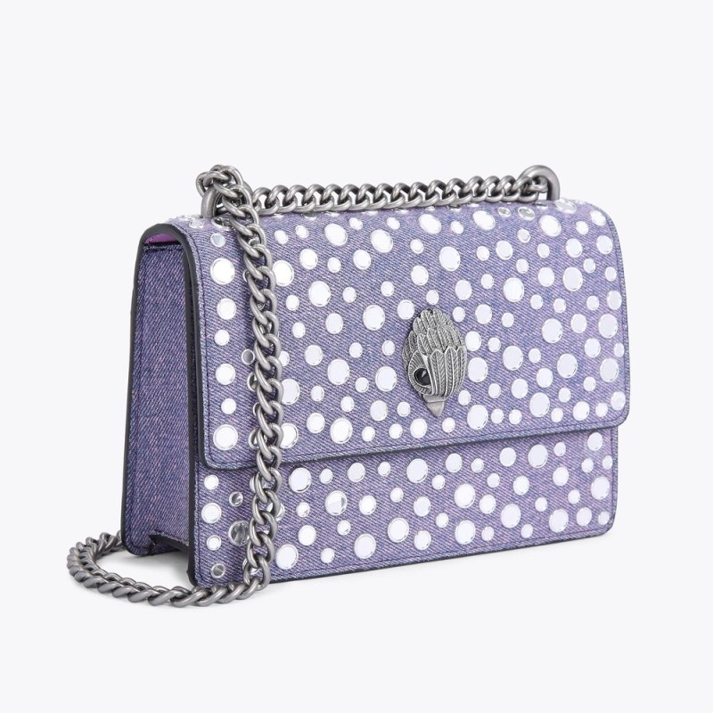 Kurt Geiger London Small Shoreditch Stud Bag Women's Crossbody Bags Lilac | Malaysia IH52-222