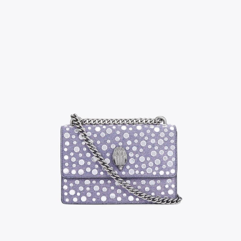 Kurt Geiger London Small Shoreditch Stud Bag Women\'s Crossbody Bags Lilac | Malaysia IH52-222