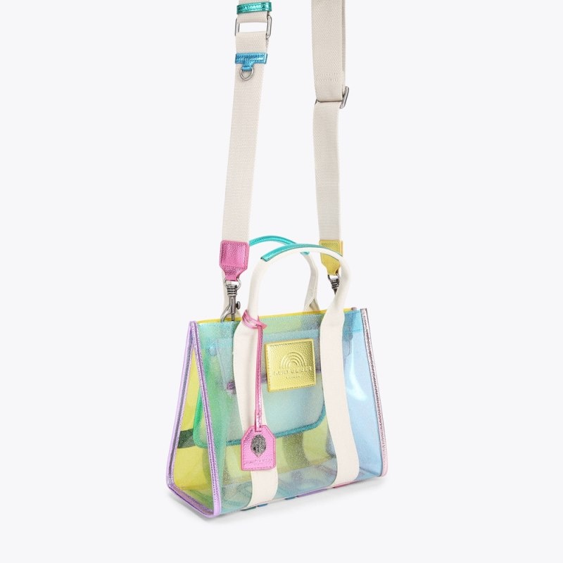 Kurt Geiger London Small Vinyl Southbank Women's Tote Bags Multicolor | Malaysia GH79-304