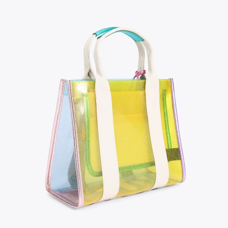 Kurt Geiger London Small Vinyl Southbank Women's Tote Bags Multicolor | Malaysia GH79-304