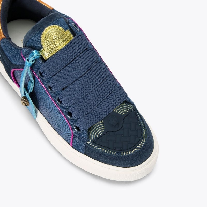 Kurt Geiger London Southbank Tag Women's Trainers Blue | Malaysia ZY90-772