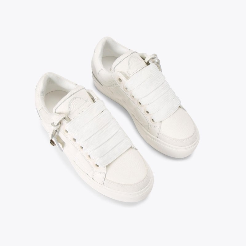 Kurt Geiger London Southbank Tag Women's Trainers White | Malaysia RL72-303