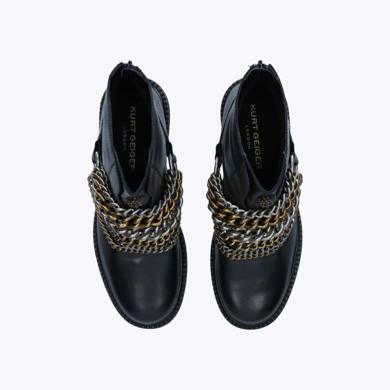 Kurt Geiger London Stefan Women's Boots Black | Malaysia WJ88-223