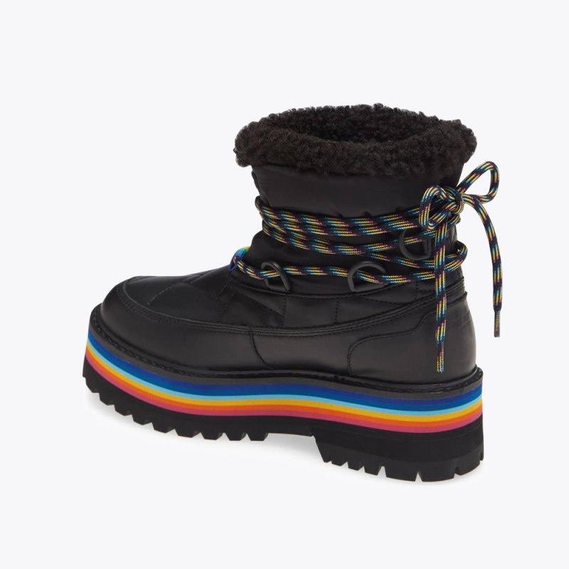 Kurt Geiger London Toronto Rainbow Women's Boots Black | Malaysia ED49-525