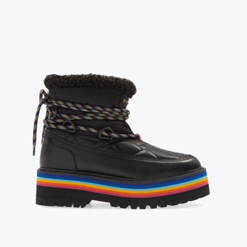 Kurt Geiger London Toronto Rainbow Women\'s Boots Black | Malaysia ED49-525