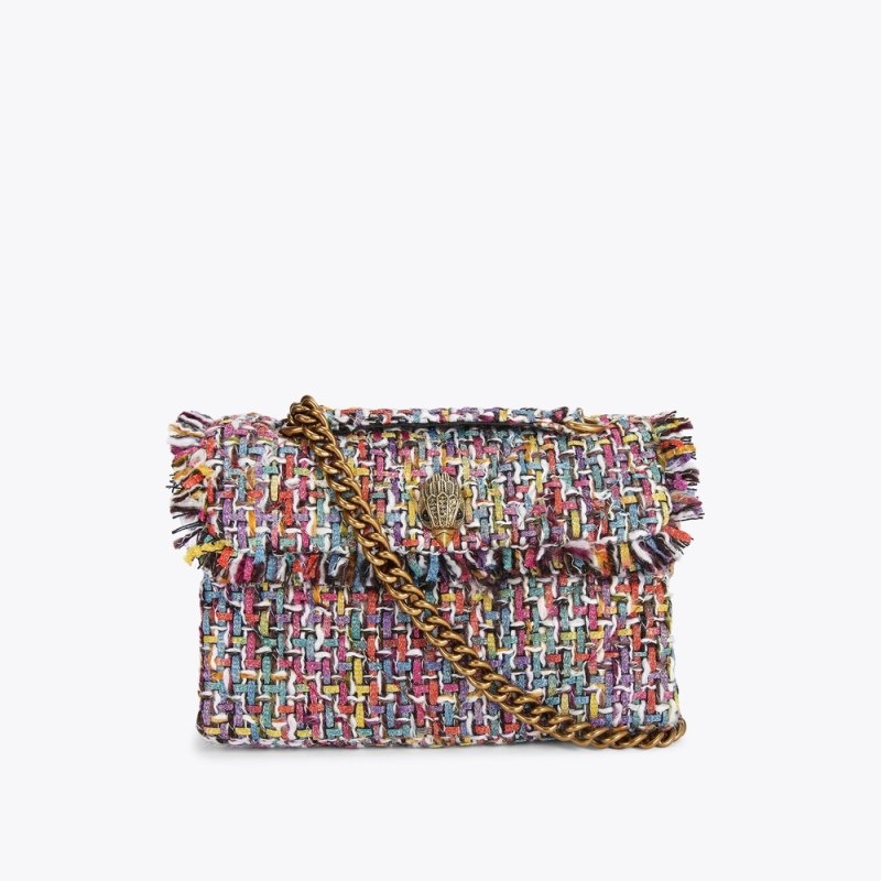 Kurt Geiger London Tweed Kensington Women\'s Shoulder Bags Multicolor | Malaysia MX08-722