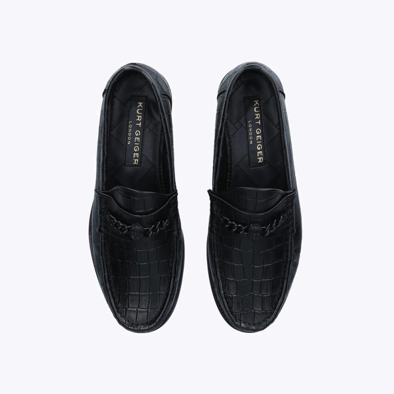 Kurt Geiger London Vincent Chain Men's Dress Shoes Black | Malaysia TK41-989