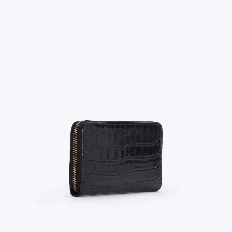 Kurt Geiger London Zip Around Women's Wallets Black | Malaysia TW15-683